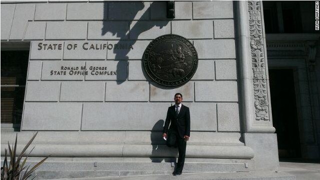 Sergio Garcia at the California Supreme Court. He was a licensed lawyer for two weeks before the state changed its mind.