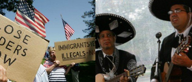 illegal immigrant mini collage. Photo: Getty Images, Gail Oskin Getty Images for Ninety Nine Restaurants