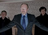 Villain of the piece: Lars Mikkelsen as Charles Augustus Magnussen with Martin Freeman and Benedict Cumberbatch